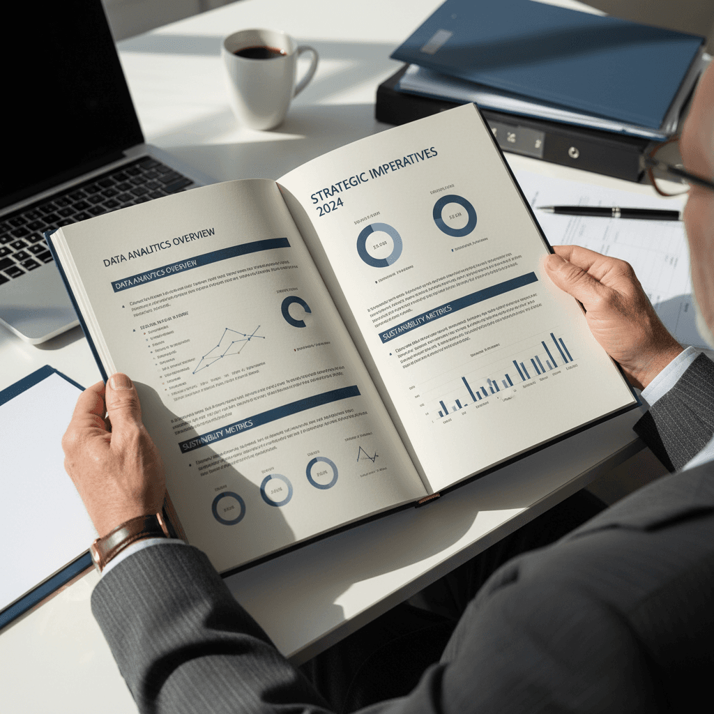 A client reviews results from the engagement